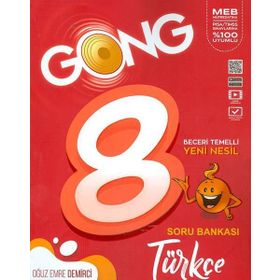 8.Sınıf Gong Türkçe Soru Bankası-Eğiten Kitap Yayınları