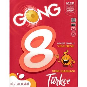 8.Sınıf Gong Türkçe Soru Bankası-Eğiten Kitap Yayınları