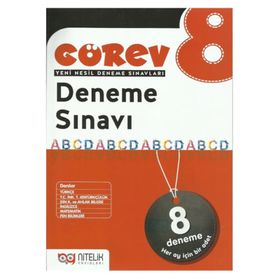 8. Sınıf Görev 8'li Deneme Sınavı - Nitelik Yayınları