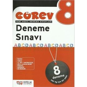 8. Sınıf Görev 8'li Deneme Sınavı - Nitelik Yayınları