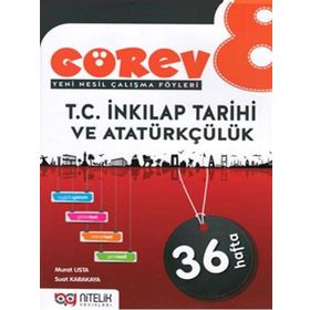 8. Sınıf Görev T.C. İnkılap Tarihi ve Atatürkçülük Soru Bankası-Nitelik Yayınları