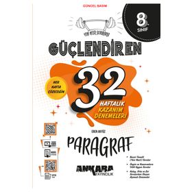 8. Sınıf Güçlendiren 32 Haftalık Paragraf Kazanım Denemeleri Ankara Yayıncılık