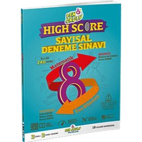 8. Sınıf High Score LGS Sayısal Deneme Sınavı Fen Okulu Yayınları
