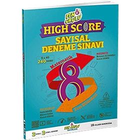 8. Sınıf High Score LGS Sayısal Deneme Sınavı Fen Okulu Yayınları