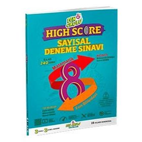 8. Sınıf High Score LGS Sayısal Deneme Sınavı Fen Okulu Yayınları