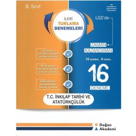 8. Sınıf İleri Turlama İnkılap Tarihi ve Atatürkçülük Denemeleri Doğan Akademi