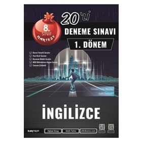 8. Sınıf İngilizce 1. Dönem Mod 20 Deneme - Nartest Yayınları