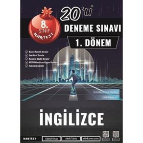 8. Sınıf İngilizce 1. Dönem Mod 20 Deneme - Nartest Yayınları