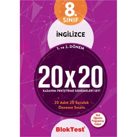 8. Sınıf İngilizce 20x20 Deneme Seti - Tudem Yayınları