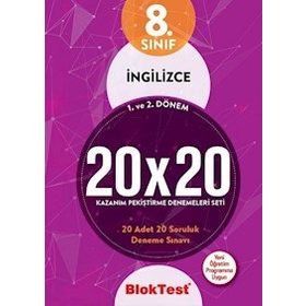 8. Sınıf İngilizce 20x20 Deneme Seti - Tudem Yayınları