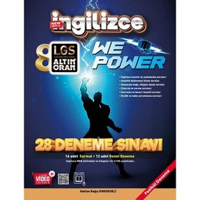 8.Sınıf İngilizce 28 Deneme Sınavı Altın Oran Borealis Yayıncılık