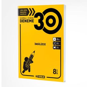8. Sınıf İngilizce 30 Deneme - Hız Yayınları