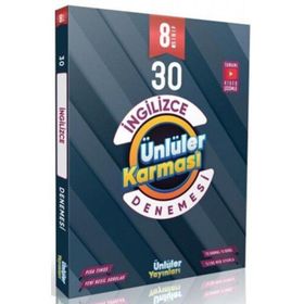 8. Sınıf İngilizce 30 Deneme - Ünlüler Yayınları