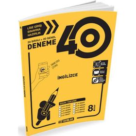 8. Sınıf İngilizce 40 Deneme - Hız Yayınları