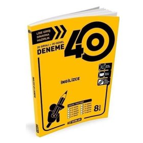 8. Sınıf İngilizce 40 Deneme - Hız Yayınları