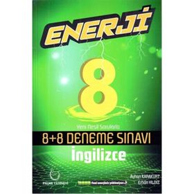 8.Sınıf İngilizce Enerji Denemeleri 8+8 Palme Yayınları