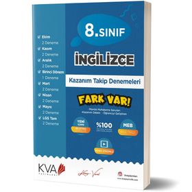 8. Sınıf İngilizce Fark Var Kazanım Takip Denemeleri Kva Yayınları