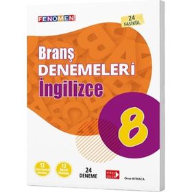 8. Sınıf İngilizce Fenomen 24'lü Deneme - Gama Yayınları