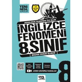 8. Sınıf İngilizce Fenomeni Soru Bankası-Tandem Yayınları