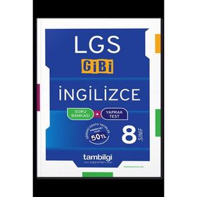 8. Sınıf İngilizce Gibi Soru Bankası+Yaprak Test-Tambilgi Yayınları