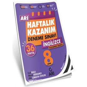 8. Sınıf İngilizce Haftalık Kazanım Deneme Sınavı - Arı Yayıncılık