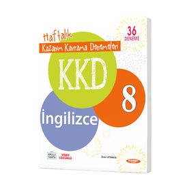 8.Sınıf İngilizce Haftalık Kazanım Kavrama Denemeleri Kkd Kurmay Yayınevi