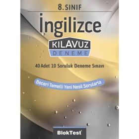 8. Sınıf İngilizce Kılavuz Deneme-Bloktest Yayınları