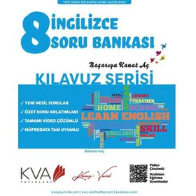 8. Sınıf İngilizce Kılavuz Serisi Soru Bankası-Kva Yayınları