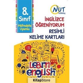 8. Sınıf İngilizce Öğreniyorum Resimli Kelime Kartları-Nut Publishing