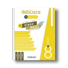8. Sınıf İngilizce Sınav Modu 20 Deneme-Pruva Akademi Yayınları