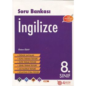 8. Sınıf İngilizce Soru Bankası - 4 Adım Yayınları