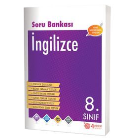 8. Sınıf İngilizce Soru Bankası - 4 Adım Yayınları