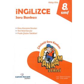 8. Sınıf İngilizce Soru Bankası Canım Hocam Yayınları