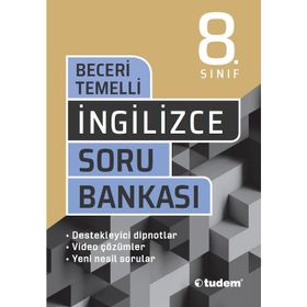 8.Sınıf İngilizce Soru Bankası Tudem Yayınları