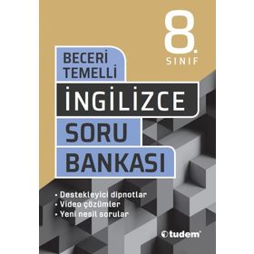 8.Sınıf İngilizce Soru Bankası Tudem Yayınları