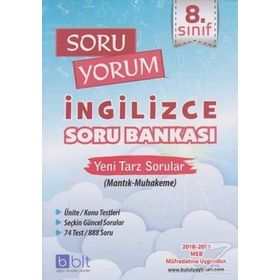 8. Sınıf İngilizce Soru Yorum Soru Bankası-Bulut Yayınları