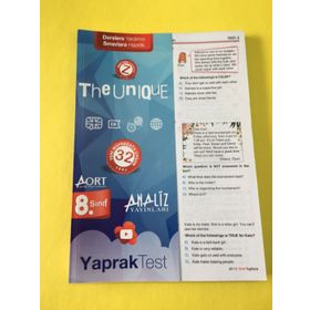 8.Sınıf İngilizce Yaprak Test Analiz Yayincilik