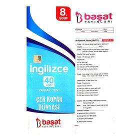 8. Sınıf İngilizce Yaprak Test - Başat Yayınları