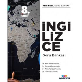 8. Sınıf İngilizce Yeni Nesil Soru Bankası-Workwin Plus Yayınları