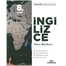 8. Sınıf İngilizce Yeni Nesil Soru Bankası-Workwin Plus Yayınları