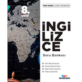 8. Sınıf İngilizce Yeni Nesil Soru Bankası-Workwin Plus Yayınları