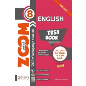 8.Sınıf İngilizce Zoom Test Book - Günay Yayınları