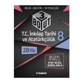 8. Sınıf İnkilap Tarihi 3 Boyut Soru Bankası-Tudem Yayınları