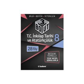 8. Sınıf İnkilap Tarihi 3 Boyut Soru Bankası-Tudem Yayınları