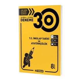 8.Sınıf İnkılap Tarihi 30 Deneme Hız Yayınları