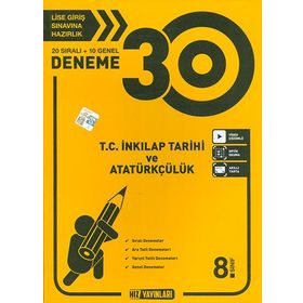 8.Sınıf İnkılap Tarihi 30 Deneme Hız Yayınları