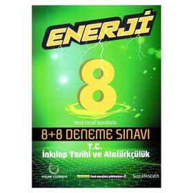 8.Sınıf İnkilap Tarihi Enerji Denemeleri 8+8 Palme Yayınları