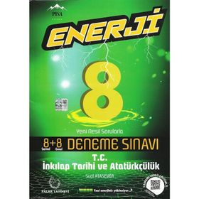 8.Sınıf İnkilap Tarihi Enerji Denemeleri 8+8 Palme Yayınları