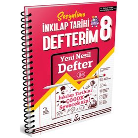 8. Sınıf İnkılap Tarihi Sosyalimo Defterim - Arı Yayınları