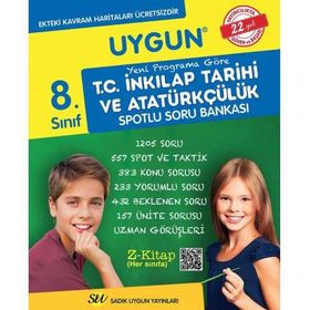 8. Sınıf İnkılap Tarihi Spotlu Soru Bankası Sadık Uygun Yayınları Komisyon Sadık Uygun Yayınları